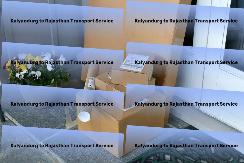 Kalyandurg to Rajasthan Transport The trusted companion for all your travel adventures! - Professional goods shipment solutions