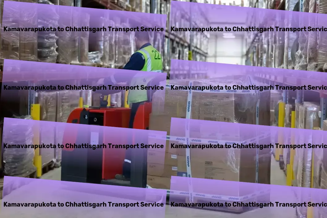 Kamavarapukota to Chhattisgarh Transport Long-distance cargo services