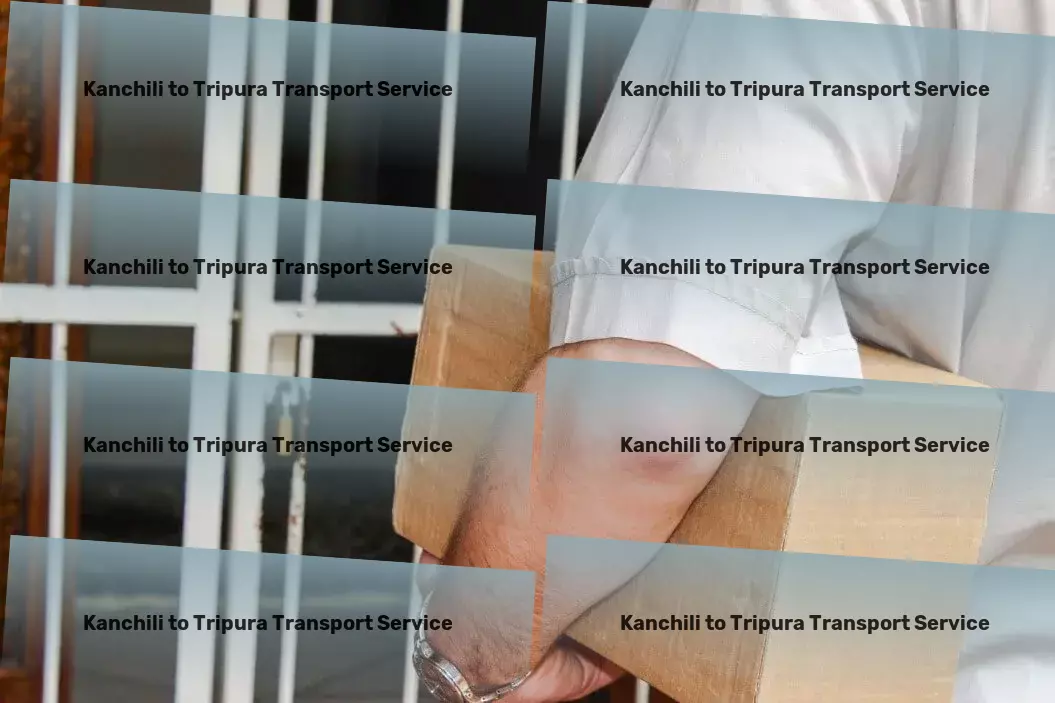 Kanchili to Tripura Transport Import export courier services