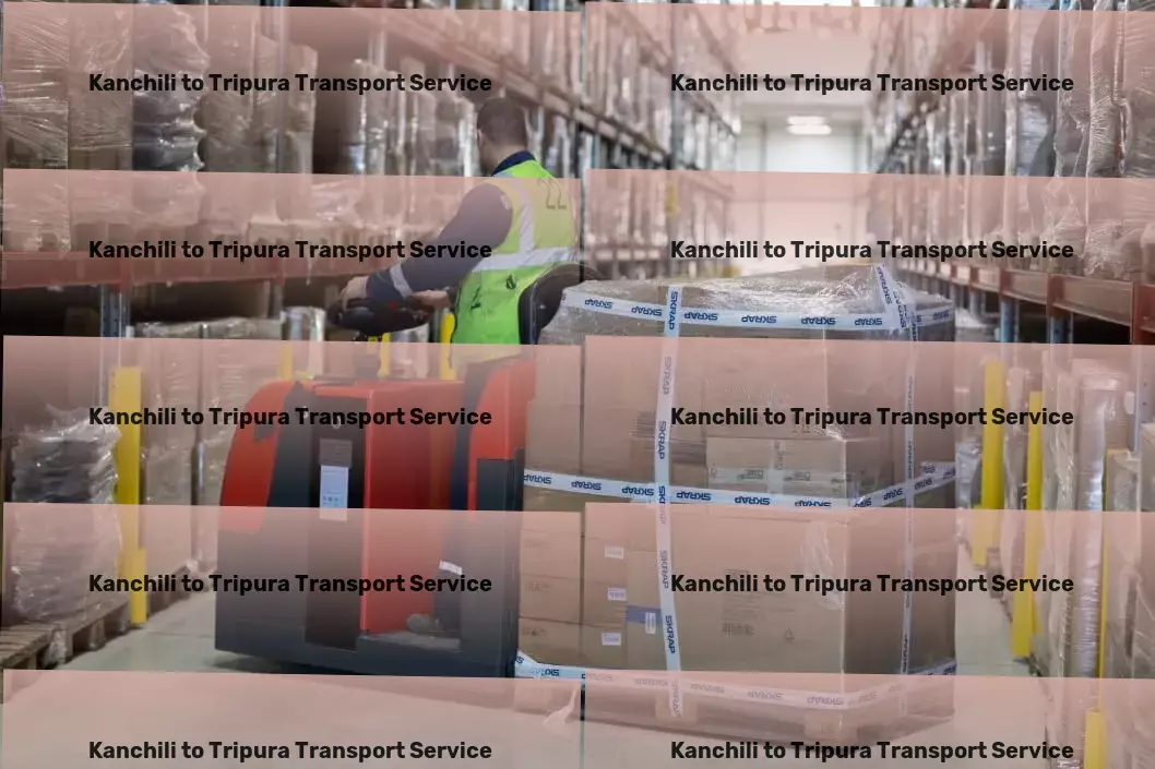 Kanchili to Tripura Transport Multi-state freight forwarding