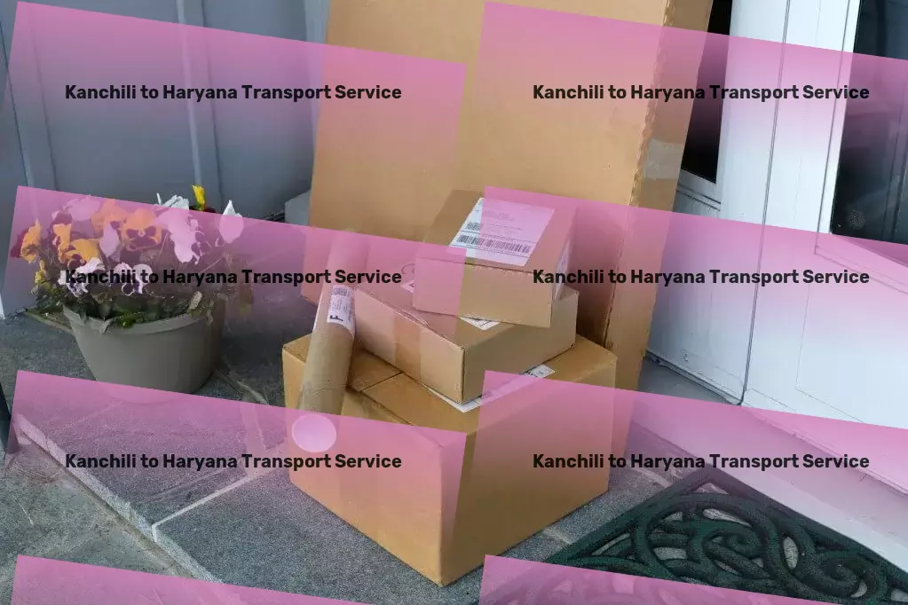 Kanchili to Haryana Transport Express freight forwarding