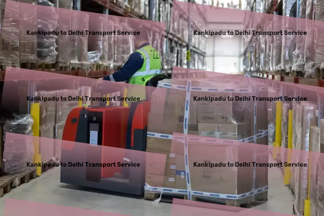 Kankipadu to Delhi Transport High-volume goods shipment