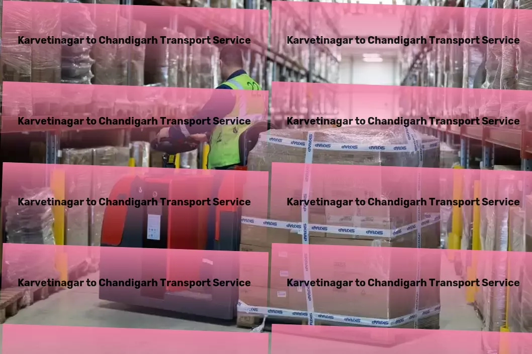 Karvetinagar to Chandigarh Transport Efficient cargo forwarding services