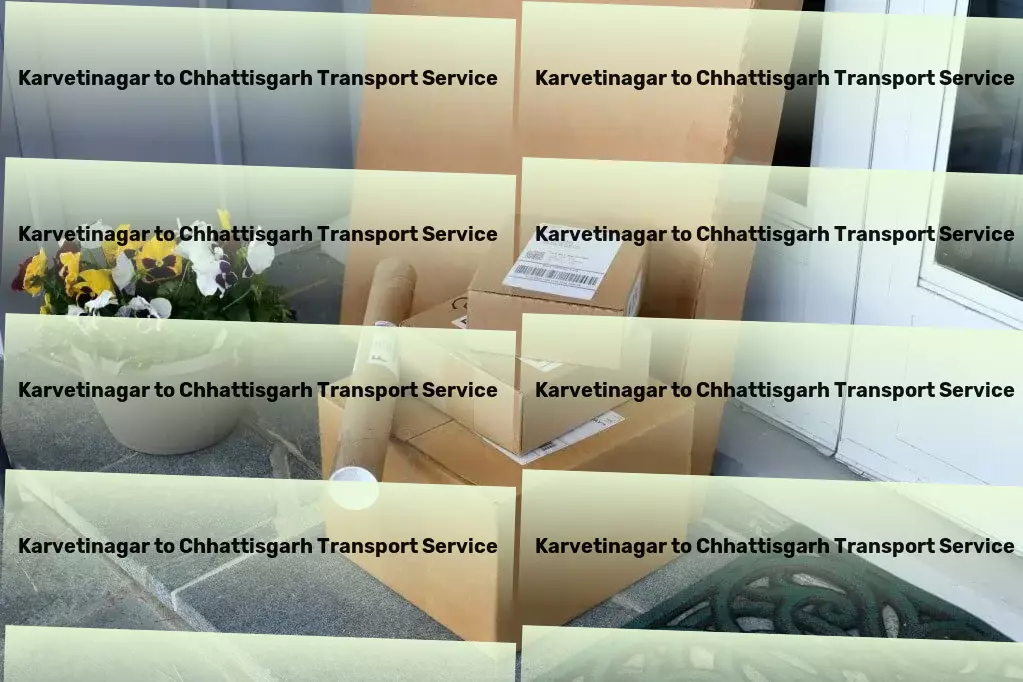 Karvetinagar to Chhattisgarh Transport Air freight services