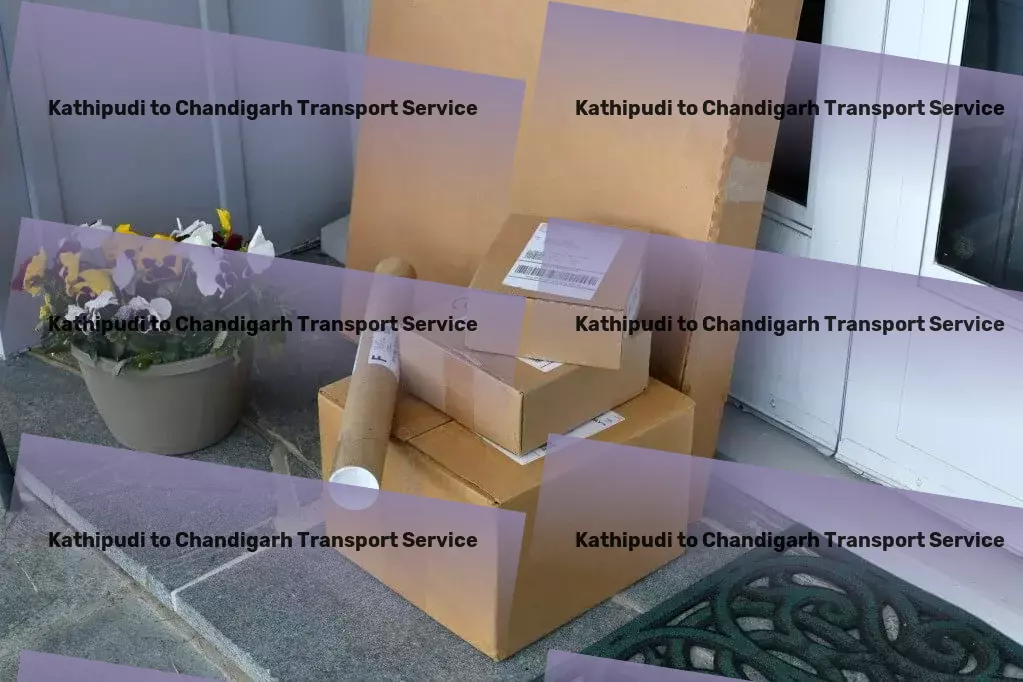 Kathipudi to Chandigarh Transport Express industrial shipping